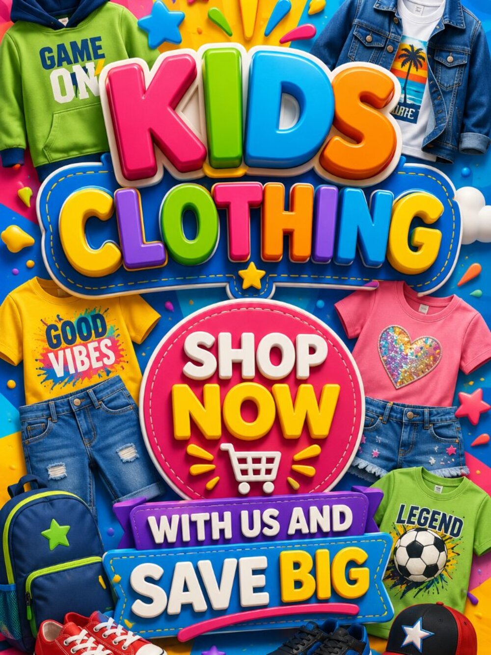 KIDS CLOTHING ALL SIZES "THIS IS AND AD"